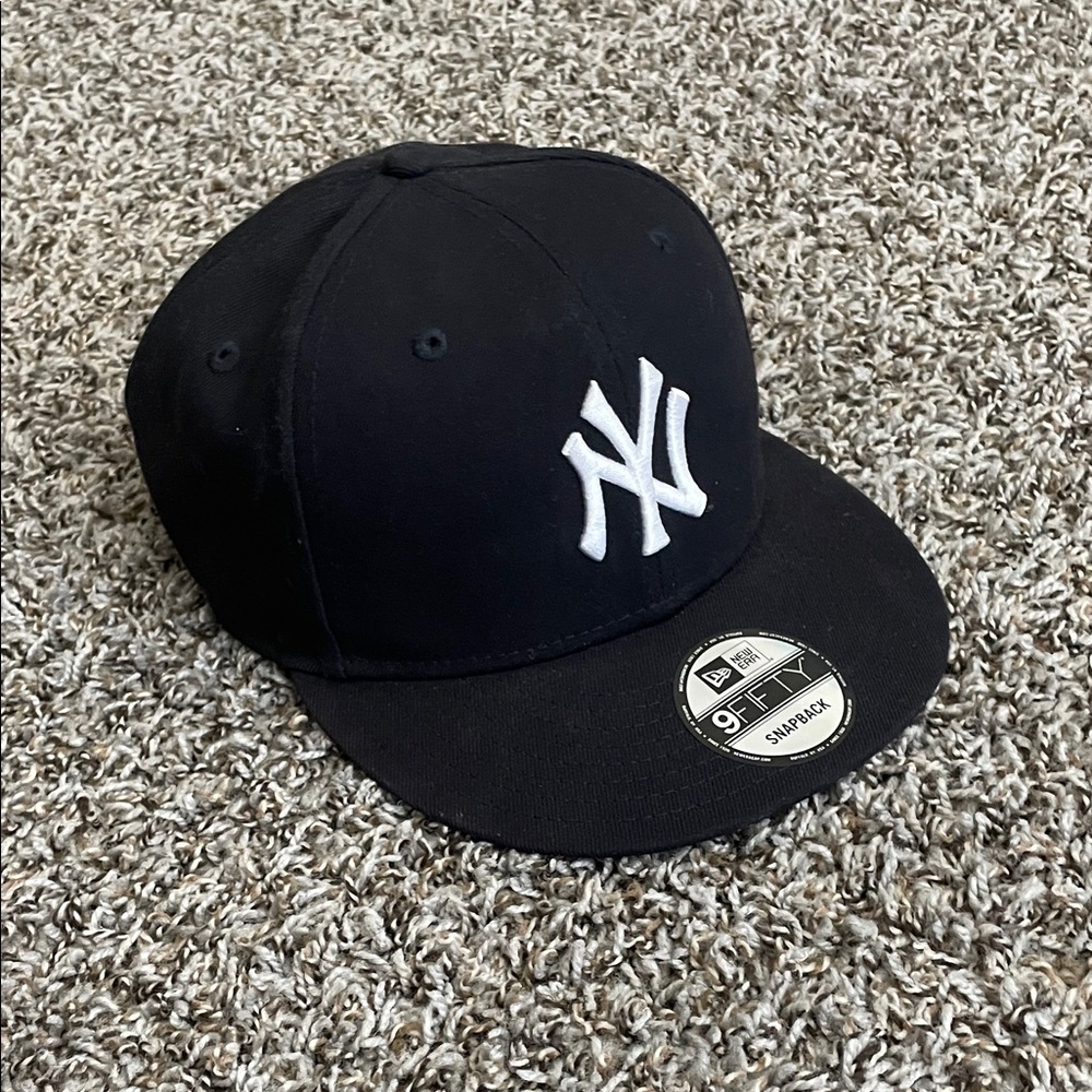New Era Kids Navy Blue Cap with White Logo